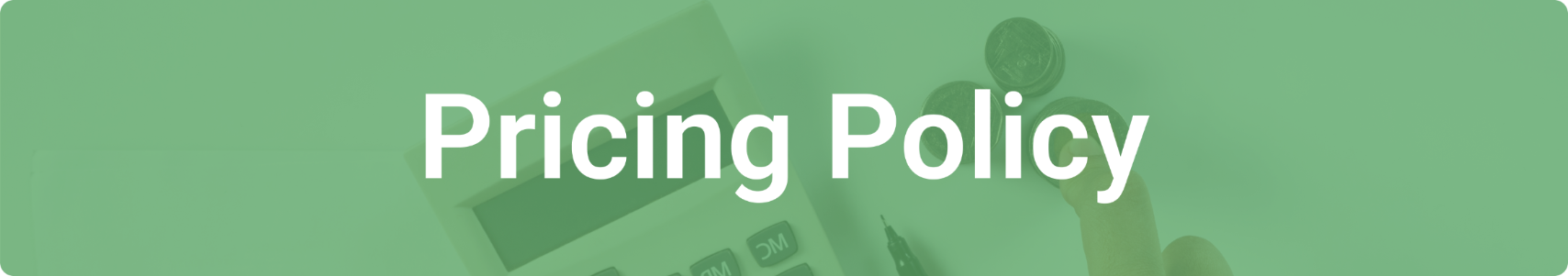 Pricing Policy