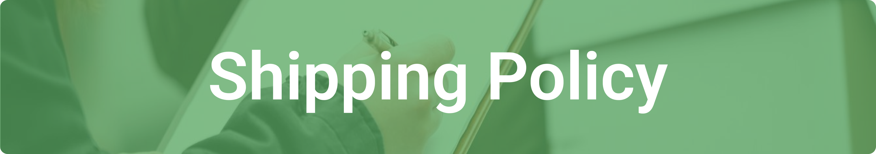 Shipping Policy